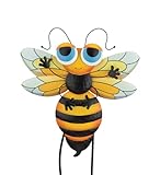 Regal Art & Gift Metal Bee Outdoor Garden Stake - Decorative Handcrafted Décor for Garden, Lawn, Patio, Backyard