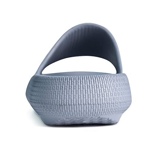 Wysbaoshu Kid's Cloud Slides Girls Boys Pillow Slippers Comfort Non-Slip Thick Sole Slippers Summer Beach Shoes Blue 3 Big Kid #TOP3