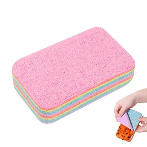 Lainiaoly Mehrschichtiger Mikrofaserschwamm Regenbogen 12-lagig