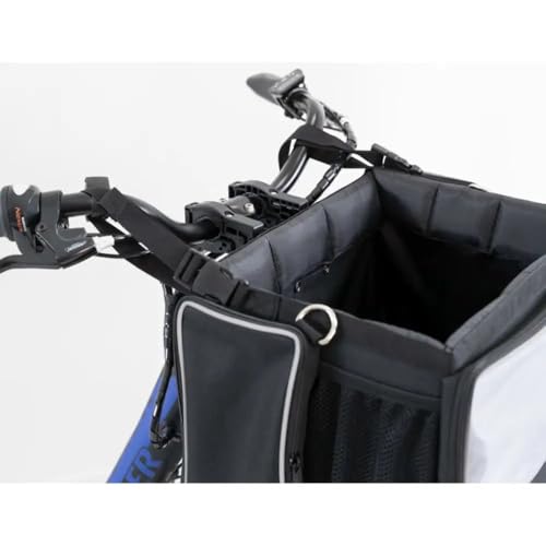 TRIXIE 13106 Front-Box für Fahrräder, 41 × 26 × 26 cm, schwarz/grau