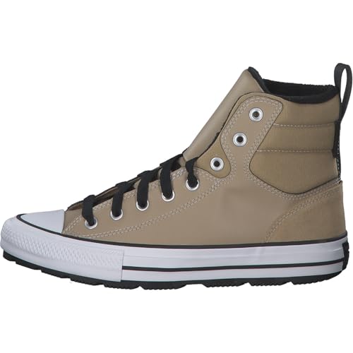 Converse Unisex Chuck Taylor All Star Berkshire Boot Hi Sneaker - Lace up Closure Style - Nomad/Khaki/Black/White 102