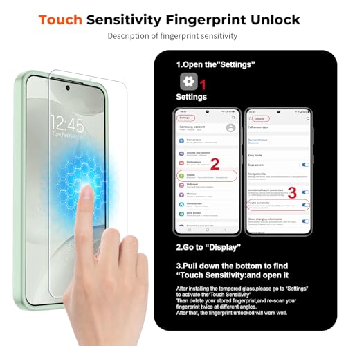 Image of SUPFINE Magnetic for Samsung Galaxy S24 Plus Case / S25 Plus Case with Screen Protector, (Built-in Magnets) (Military Grade Drop Protection) Slim Translucent Shockproof Phone Case,Light Green