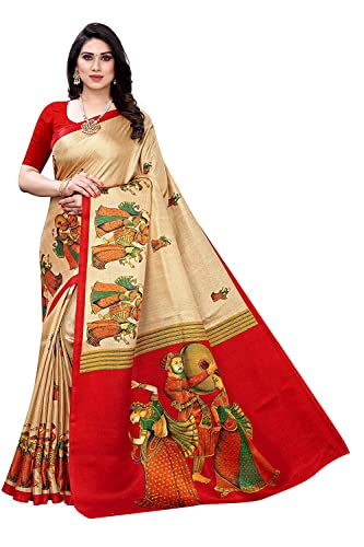 Image of Yashika Women's Sarees Women's Combo Art Silk Printed Saree With Unstitched Blouse Piece |saree for Women | saree combo | New Sari | Saree Pack Of 3