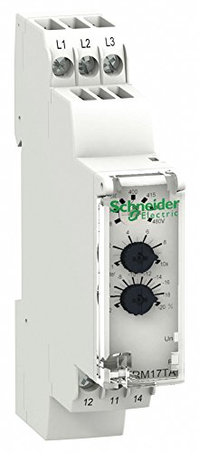 Schneider Electric Phase Monitor Relay, 208 to 480VAC, 5A @ 24V, 3A @ 250V, 1.00A @ 24V, 6 Pins, SPDT