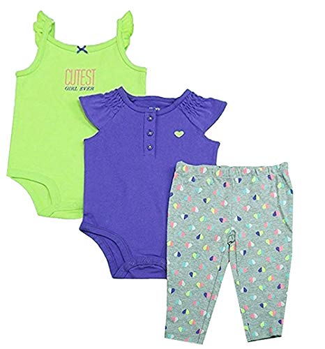 Baby Girls Take Me Away 3-Piece ensemble en coton peigné haute douceur