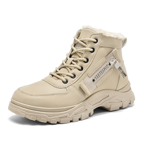 Yeeteepot Damen Winterstiefel Warm Gefütterte Winterschuhe...