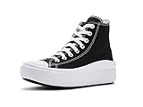 Converse All Star Move Platform Trainers Black Natural Ivory White - 5.5 UK