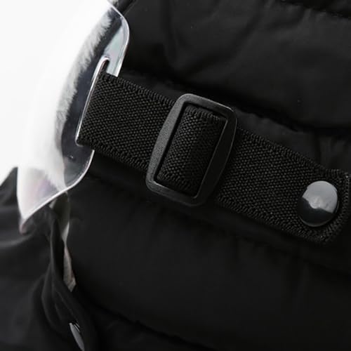 Boné de esqui unissex Trapper com óculos destacáveis, à prova de vento, respirável, grosso, chapéu d