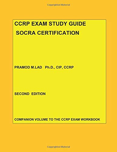 CCRP EXAM STUDY GUIDE : SOCRA CERTIFICATION
