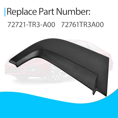 image for Quorlentia Door Window Pillar Posts Cover Trim Rear Pillar Molding Gar