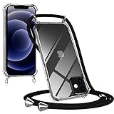 【 Material de TPU Suave 】 ： Funda con cuerda para iPhone 12 hecha de material TPU suave y resistente a los arañazos, la capa de TPU resistente al desgaste es muy duradera, la buena textura hace que las personas se sientan cómodas.