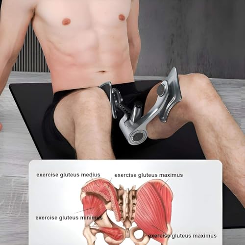 Image of Floor Muscle Trainer Exerciser Bladder Control Device with 360 Rotating Baffle Hip Trainer Correction Thigh Master Muscle Fitness Equipment Pelvic Floor Exerciser Device Home Office Fitness