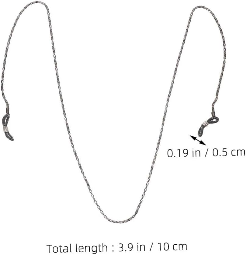 6pcs Silver Metal Glasses Chain Eyewear Retainer Adjustable Eyeglass Straps for Men and Women Daily Use Anti-loss Spectacles Cord