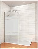  PDM MAMPARA DUCHA CRISTAL FIJO VARIAS MEDIDAS Y CRISTALES DISPONIBLE 110CM Cristal Serigrafiado