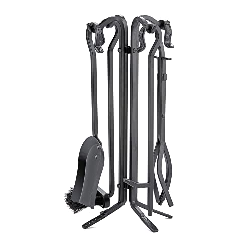 UniFlame 5-Piece Black Rustic Mini Fireplace Tools Set (F-1126)
