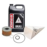 Tusk 4-Stroke Oil Change Kit Pro-Honda GN4 10W-30 Compatible with Honda Pioneer 700 2014-2025