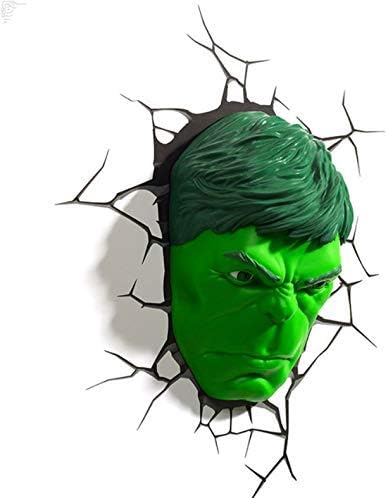 Marvel Avengers Led Wall Lamp Bedroom Living Room 3D Creative Light Ironman for Spiderman Hulk Deadpool Captain American Quake