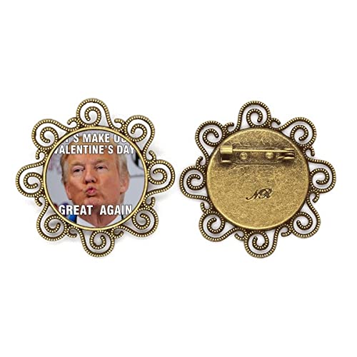 Broche en forme de fleur président américain insolite pour rompre la monotonie d'un costume
