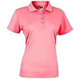 Secado rápido Island Green Polo de Golf Liso con Puntada Plana de 2 vías para Mujer
