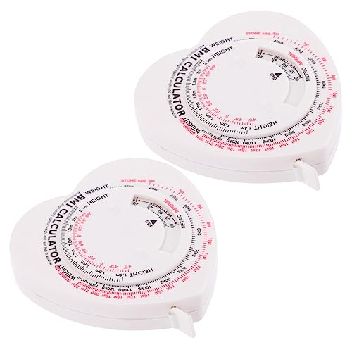 Cinta métrica corporal Holibanna 2 piezas en forma de corazón