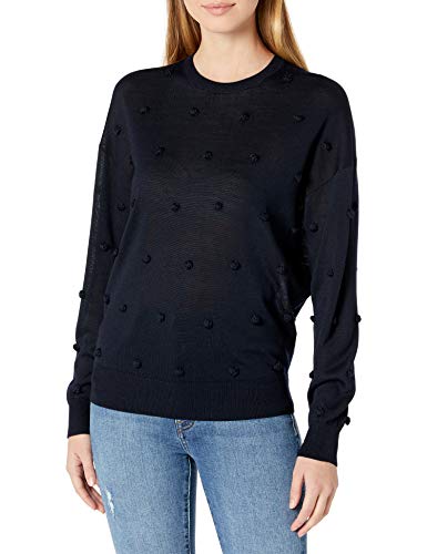 Theory Womens Contemporary Pullover Sweater, Dark Navy, Medium Us #TOP15