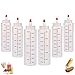 WELLXUNK Squeeze Flasche, Quetschflasche mit Kappe, 6 Stück 8oz Squeeze Condiment Flaschen für Ketchup, Senf, Mayo, heiße Soßen, Olivenöl, Saucenflasche für Home & Restaurant