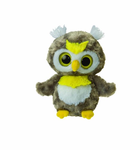 Peluche chouette blanche Aurora 18 cm cadeau de naissance idéal