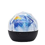 Vislone - Proyector de luz nocturna infantil para habitación infantil (360º, rotación planeta, LED, luz de noche...