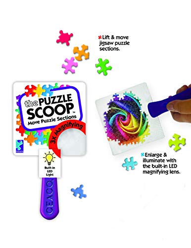 Ceaco - The Puzzle Scoop – A Lifting, Moving, Illuminating, And Magnifying Puzzle Accessory For All Puzzlers #TOP1