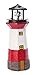 Miles Kimball Red Solar Lighthouse by Maple Lane CreationsTM- Rotating LED Light Outdoor Décor - Lawn and Garden Resin Lighthouse