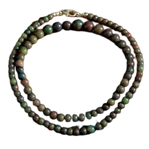 Collier opale noire naturelle pour sublimer un décolleté terne en vert