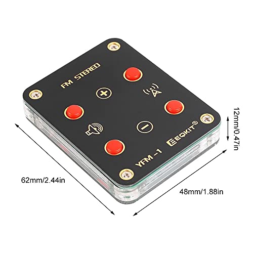 FM Stereo Radio DIY Kit, YFM-1 Elektronische Stereoradio Löt Bausatz, 76-108 MHz Elektronisches Lötübungskit zum Löten Lernen