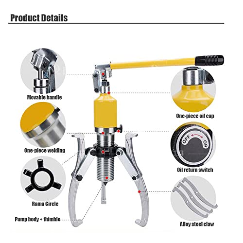 Extracteur de moyeu hydraulique 20T pour débloquer les roulements de roue coincés - 4