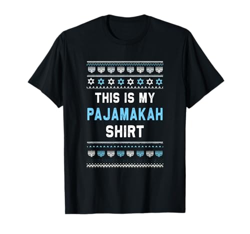 Divertido pijama de Hanukkah para regalo de menorá judía festivo Camiseta