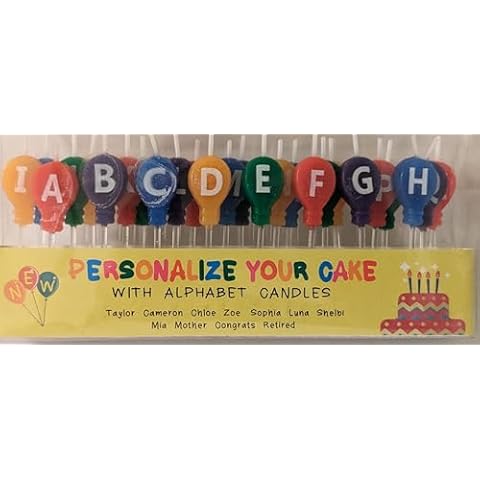 Personalized Balloon Birthday Candles by JBR Industries Cover