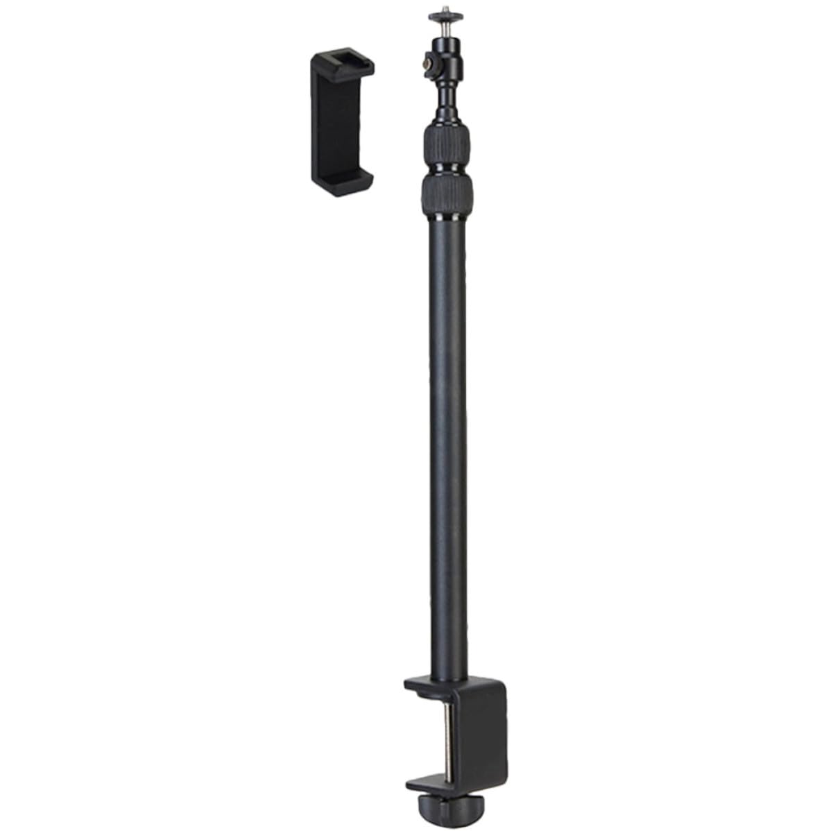 Zerodeko Soporte de Sobremesa para Cámara Soporte para Cámara Web Aleación de Aluminio Altura Ajustable 1/4 Pulgada Negro 38,5-93,5cm y Proyector