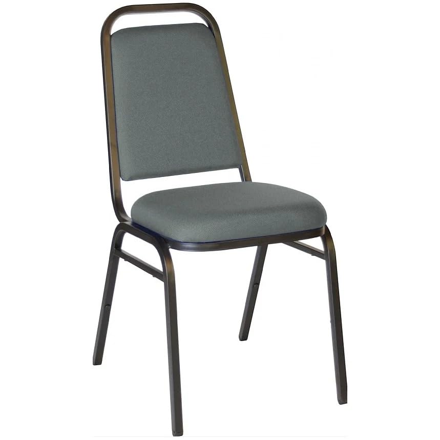 BiGDUG Office Furniture Online Contract Banquet Chair - Stackable Fabric Reception Chairs - Pack of 1 - Slate Grey
