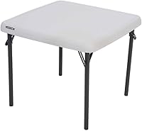 Lifetime 80425 Kids Folding Table 24x24 Inch Almond - Durable Indoor/Outdoor Play Table for Ages 3-9