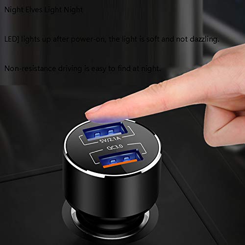 Caricabatteria da Auto, Caricabatterie Carica Rapida - Caricabatterie Telefono Auto -2USB - caricabatteria per Auto Veloce