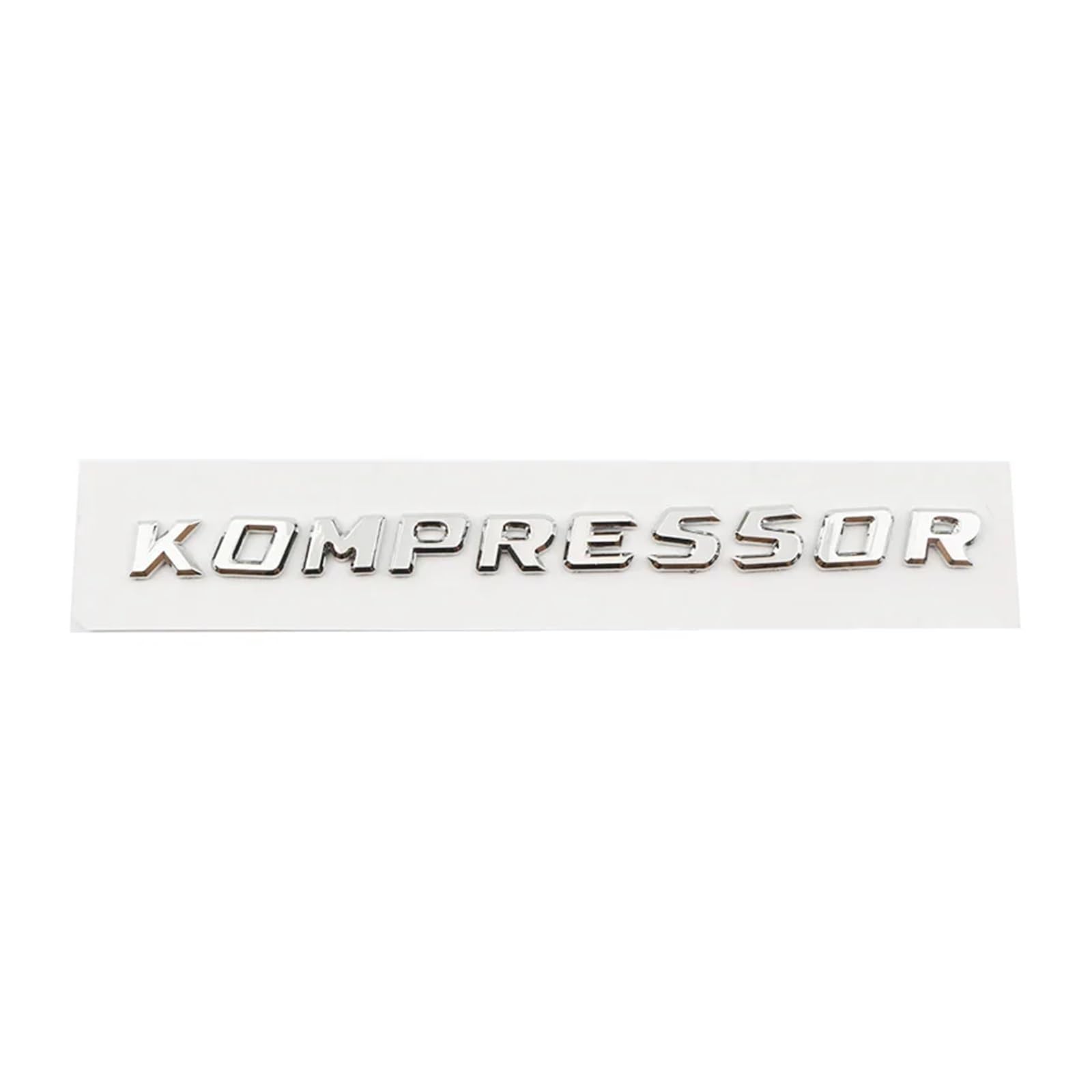 Car 3D ABS Kompressor Logo Badge Emblem Decals Sticker Compatible with C180 C200 C230 CLK200 SLK200 SLK230 CLS350 E300 SL350(Small Size Silver)