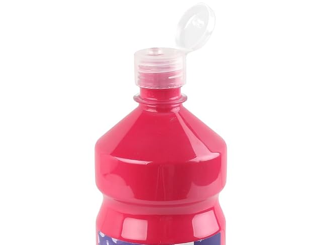 Foto 2 de 5 de Liderpapel TP27 - Tempera liquida, 1000 ml, color fucsia