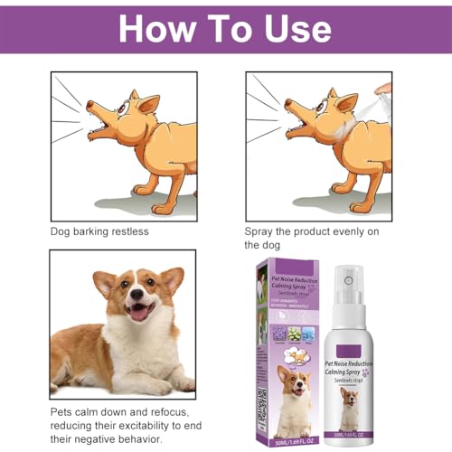 Cutiolly Beruhigendes Spray für Hunde,Tierentspannungs für Hunde,Spray Beruhigungsmittel für Hunde,Hunde Relax Spray,Beruhigendes Pheromonspray Für Hunde Katzen Haustiere