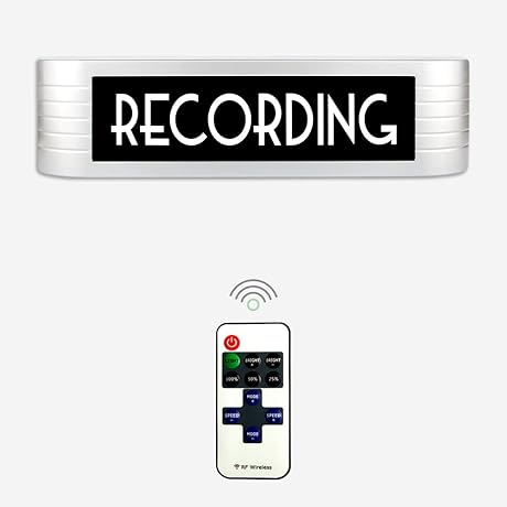 Personalized Recording Studio Sign Light