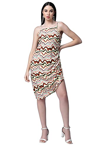 Image of OOMPH! Women's Crepe Sheath Knee-Length Dress