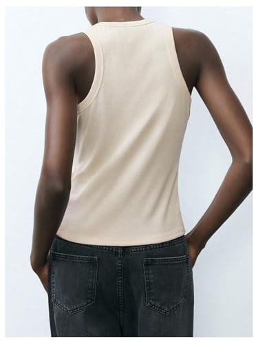 Milumia Women's Sequin Tank Top Round Neck Sleeveless Party Club Rave Tops3