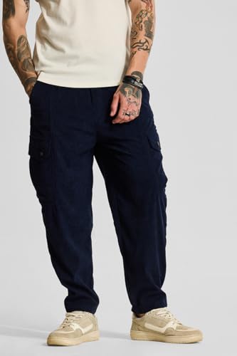 Image of SNITCH Men's Relaxed Fit Mid Rise Cargo Pant
