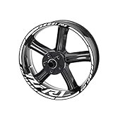 Pegatina para rueda de motocicleta, juego de pegatinas para llanta, calcomanías impermeables para Yamaha para YZF R1 YZF-R1.
