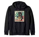 cat ramen giapponese divertente graphic tees kawaii cat anime felpa con cappuccio