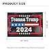 Teanna Trump 2024 Flag Double Sided 2x3 Feet - Vivid Color - Fade Resistant - Outdoor Banner with Grommets