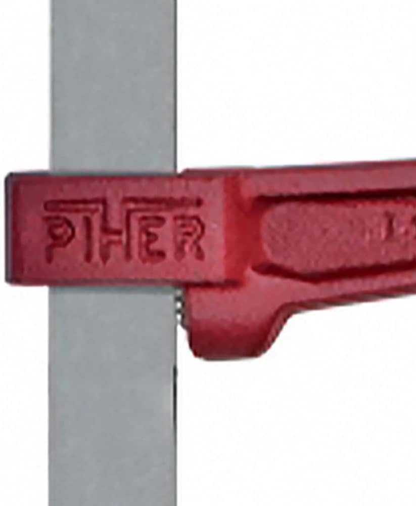 Piher M-30 cm Madera Wooden-Handled Screw Clamp Vise, Red